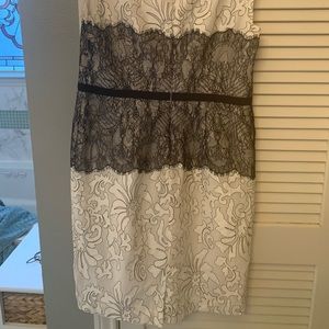 Women’s black and white dress